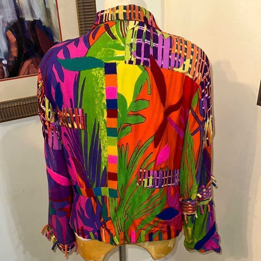 Patchington Vibrant Multicolor Button-Up Jacket S… - image 9